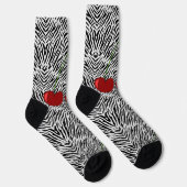 Herz, mit Leopard Socken (Rechts)
