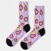 Herz, mit Leopard  Socken (Linkes Detail)