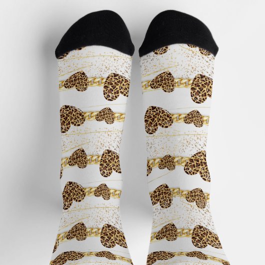 Herz, mit Leopard Socken (Oben)