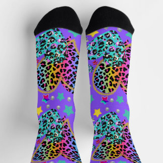 Herz, mit Leopard Socken