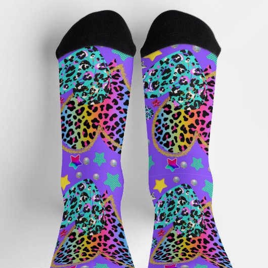 Herz, mit Leopard Socken (Oben)