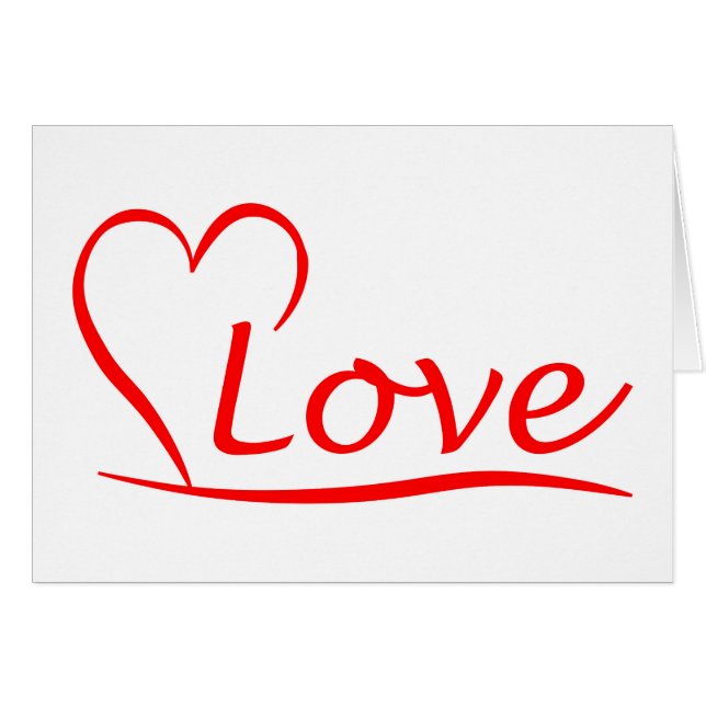 Herz mit Liebe (Vorderseite (Horizontal))