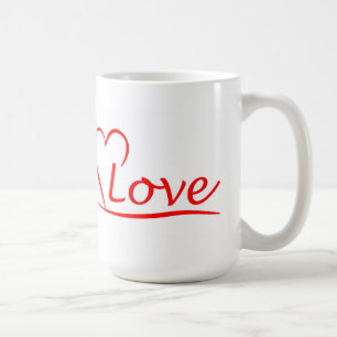 Herz mit Liebe Kaffeetasse