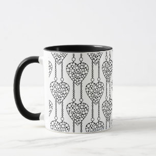 Herz mit Lochmuster Tasse