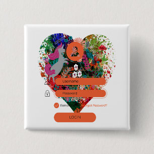 Herz mit Login Button