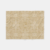 Herz Mit Monogramm Fleece Blanket (Vorderseite (Horizontal))