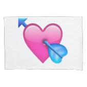 Herz mit Pfeil - Emoji Kissenbezug (Vorderseite)