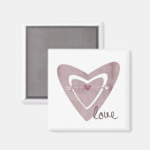 Herz mit Pfeil Magnet (Vorderseite/Rückseite)