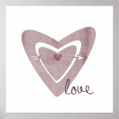 Herz mit Pfeil Poster (Vorne)