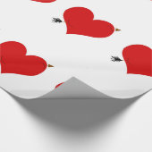 Herz mit Pfeilen-Papier Geschenkpapier (Ecke)