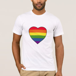 Herz mit Regenbogenfarben T-Shirt