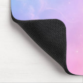 Herz mit Sternen in der Mitte gefaltet Mousepad (Ecke)