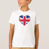 Herz mit Union Jack T-Shirt (Vorderseite)