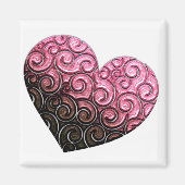 Herz mit Wirbel Magnet (Vorne)