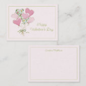 Herz Mitteilungskarte (Vorne/Hinten)