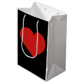 Herz  mittlere geschenktüte (Vorderseite Schrägansicht)