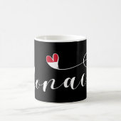 Herz Monaco, Monaco Flag, I Liebe Monaco Kaffeetasse (Mittel)