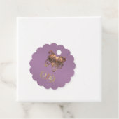 Herz & Monogramm Danke - Lavendel Geschenkanhänger (Beispiel)