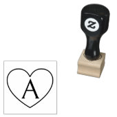Herz-Monogramm-Stempel Gummistempel (Stempel)