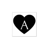Herz-Monogramm-Stempel Gummistempel (Prägung)