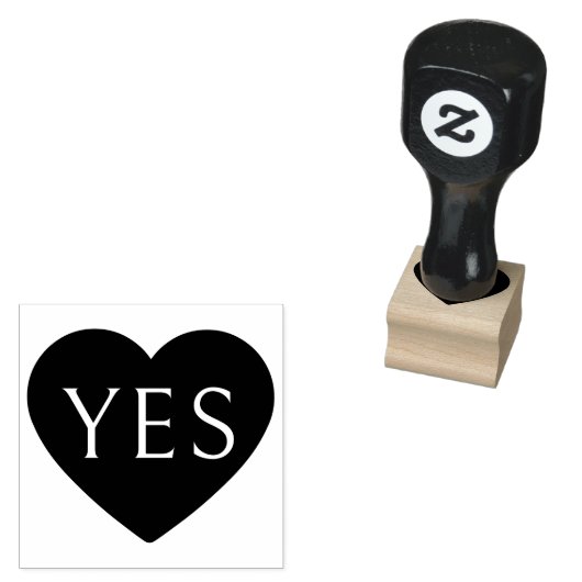 Herz-Monogramm-Stempel Gummistempel (Stempel)