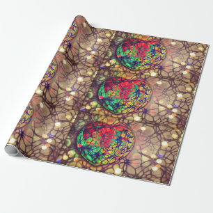 Herz Mosaik Lights Wrapping Paper Geschenkpapier