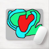 Herz Mousepad (Mit Mouse)