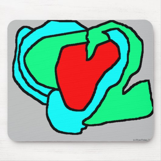 Herz Mousepad (Vorne)