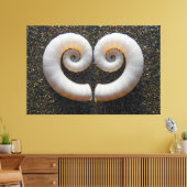 HERZ-MUSCHELN 40x60 Leinwanddruck (Insitu (Wohnzimmer))