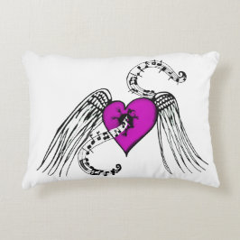Herz Music Pink Dekokissen