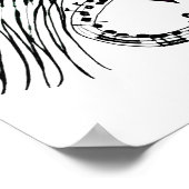 Herz Music Pink Poster (Ecke)