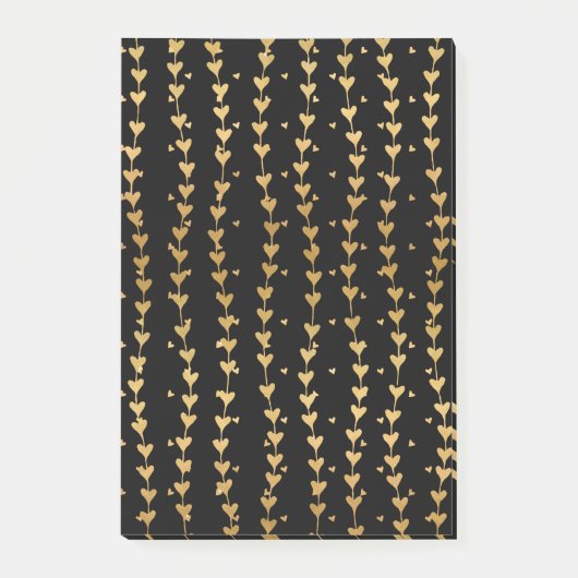 Herz-Muster 14 Post-it Klebezettel (Vorderseite)