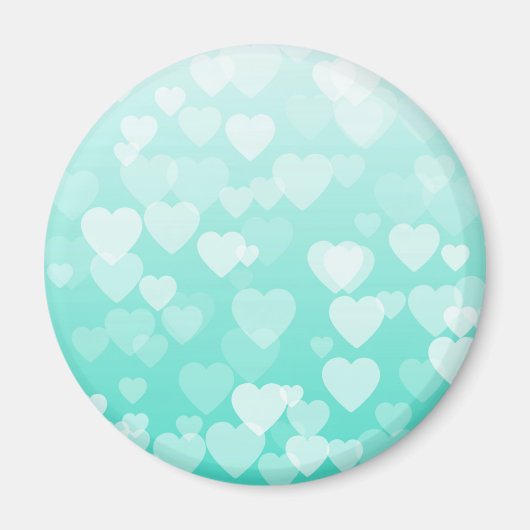 Herz-Muster 16 Magnet (Vorne)