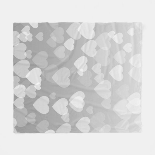 Herz-Muster 17 Fleecedecke (Vorderseite (Horizontal))