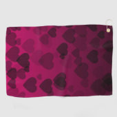 Herz-Muster 18 Golfhandtuch (Horizontal)