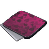 Herz-Muster 18 Laptopschutzhülle (Vorne Knopf)