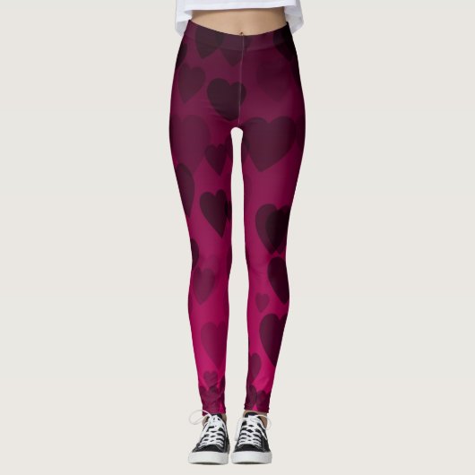 Herz-Muster 18 Leggings (Vorderseite)