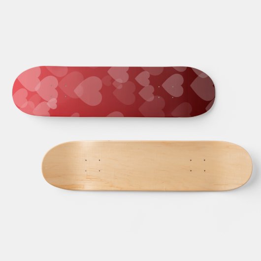 Herz-Muster 19 Skateboard (Horizontal)