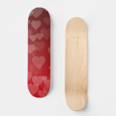 Herz-Muster 19 Skateboard (Vorderseite)