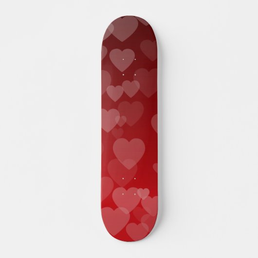 Herz-Muster 19 Skateboard (Vorne)