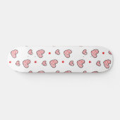 Herz-Muster 21 Skateboard (Horizontal)