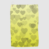 Herz-Muster 22 Golfhandtuch (Vorderseite)