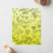 Herz-Muster 22 Mitteilungskarte (Vorderseite/Rückseite Beispiel)