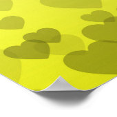 Herz-Muster 22 Poster (Ecke)