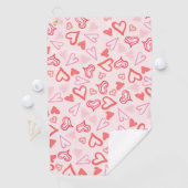 Herz-Muster 23 Golfhandtuch (Insitu)