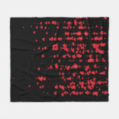 Herz-Muster 24 Fleecedecke (Vorderseite (Horizontal))