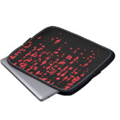 Herz-Muster 24 Laptopschutzhülle (Vorne Knopf)