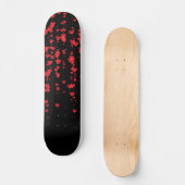 Herz-Muster 24 Skateboard (Vorderseite)