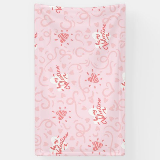 Herz-Muster 25 Banner (Vertikal)