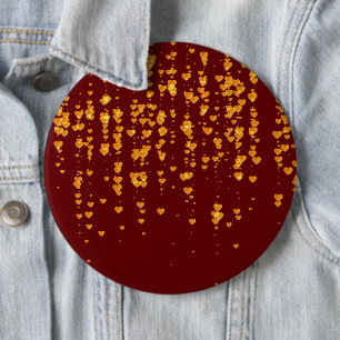 Herz-Muster 25 Button